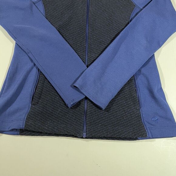 Mountain Hardwear Full Zip Blue Fleece Jacket Sweatshirt Women's Size Small - Picture 2 of 8